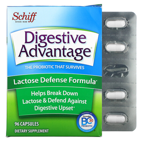 Schiff Digestive Advantage Lactose Defense Formula 96 viên 2 schiff digestive advantage lactose defense formula 96 capsules 106124