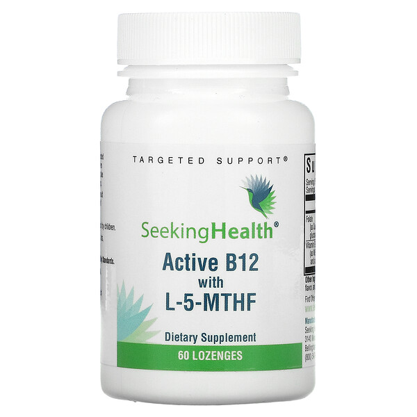 Seeking Health Active B12 With L-5-MTHF 60 Lozenges 3 seeking health active b12 with l 5 mthf 60 lozenges 109865