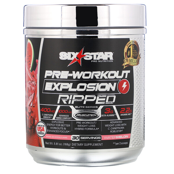 Mua Six Star Pre-Workout Explosion Ripped Watermelon 5.91 oz 168 g giảm giá rẻ Hà nội TPHCM