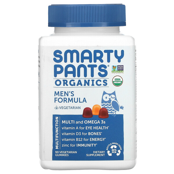 Mua SmartyPants Organic Men's Formula Raspberry Orange and Cherry 90 Vegetarian Gummies giảm giá rẻ Hà nội TPHCM