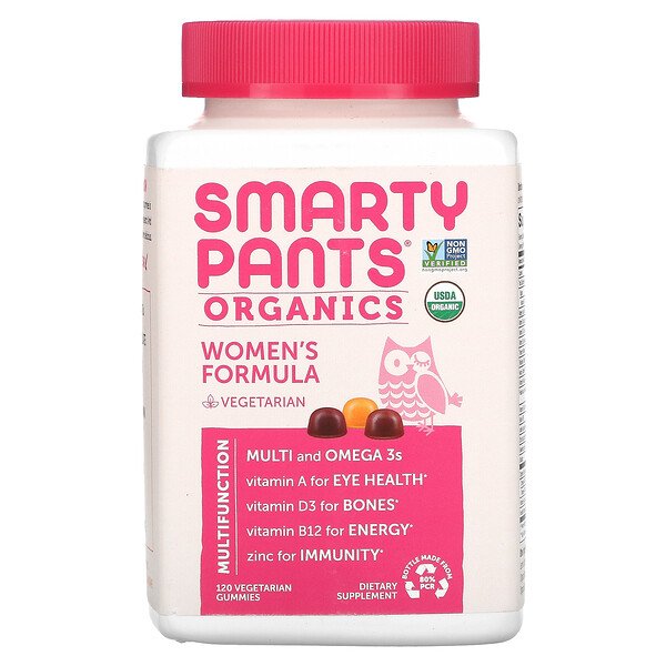 Mua SmartyPants Organics Women's Complete Raspberries Lemon Lime and Grape 120 Vegetarian Gummies giảm giá rẻ Hà nội TPHCM