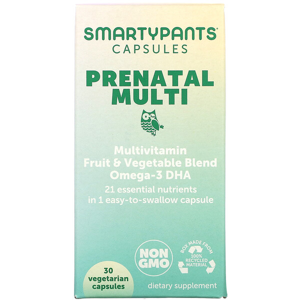 Mua SmartyPants Prenatal Multi 30 Vegetarian Capsules giảm giá rẻ Hà nội TPHCM