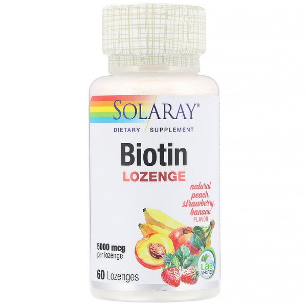 Mua Solaray Biotin Natural Peach Strawberry Banana Flavor 5