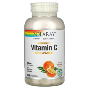 Mua Solaray Buffered Vitamin C Chewable Natural Orange 500 mg 100 viên nhai giảm giá rẻ Hà nội TPHCM