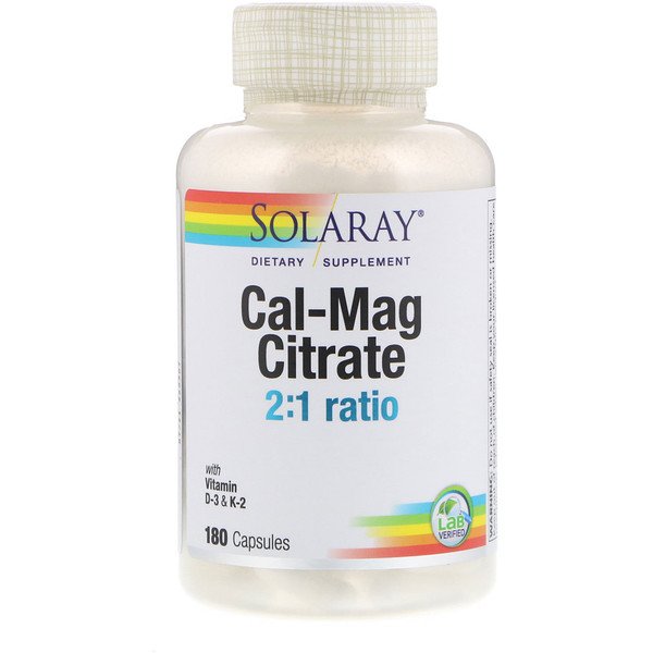 Solaray Cal-Mag Citrate 2:1 Ratio 180 Capsules 3 Mua Solaray Cal-Mag Citrate 2:1 Ratio 180 viên giảm giá rẻ Hà nội TPHCM