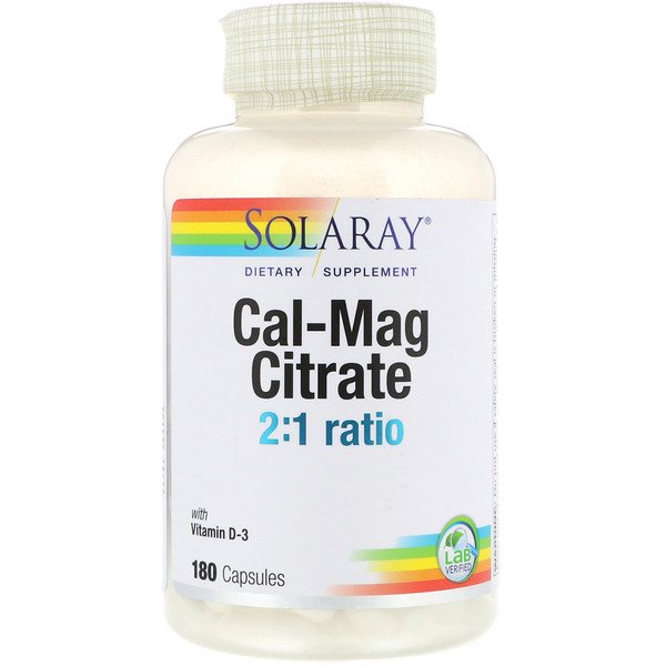 Mua Solaray Cal-Mag Citrate 2:1 Ratio with Vitamin D-3 180 viên giảm giá rẻ Hà nội TPHCM