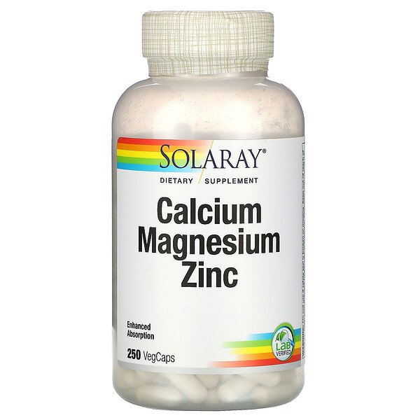 Mua Solaray Calcium Magnesium Zinc 250 VegCaps giảm giá rẻ Hà nội TPHCM