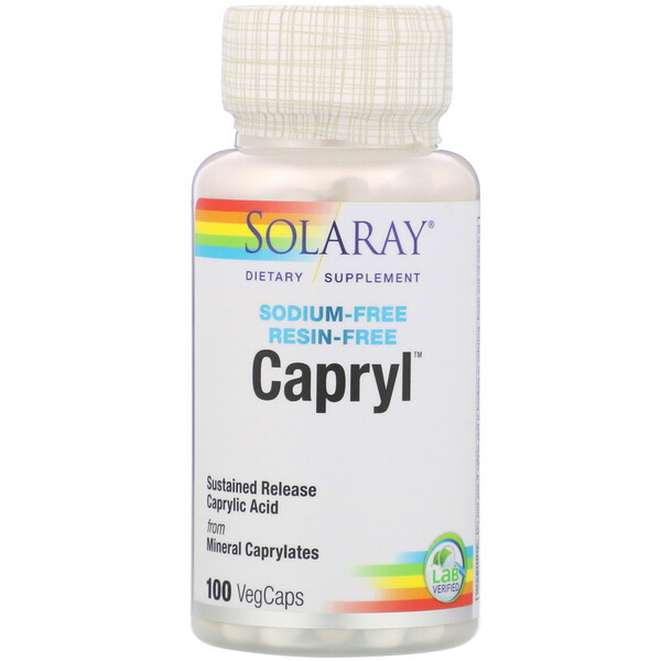 Solaray Capryl 100 VegCaps 1 Mua Solaray Capryl Sodium-Free Resin-Free 100 VegCaps giảm giá rẻ Hà nội TPHCM