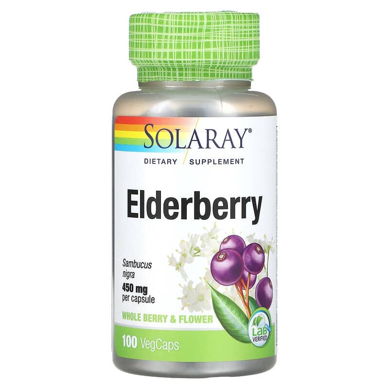 Solaray Elderberry 450 mg 100 viên 6 solaray elderberry 450 mg 100 vegcaps 99981
