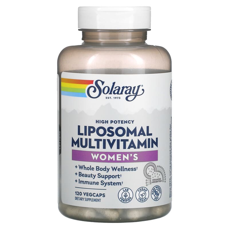 Solaray High Potency Women's Liposomal Multivitamin 120 VegCaps 3 Solaray High Potency Women's Liposomal Multivitamin 120 VegCaps 076280339536