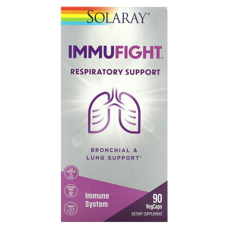 Solaray ImmuFight Respiratory Support 90 VegCaps 3 Solaray ImmuFight Respiratory Support 90 VegCaps 076280563160
