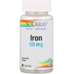 Mua Solaray Iron 50 mg 60 VegCaps giảm giá rẻ Hà nội TPHCM