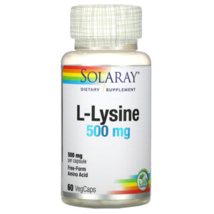 Mua Solaray L-Lysine 500 mg 60 VegCaps giảm giá rẻ Hà nội TPHCM