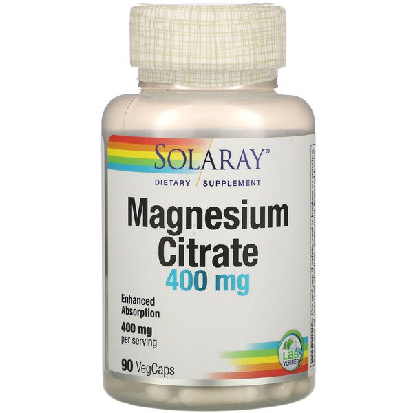 Solaray Magnesium Citrate 133 mg 90 Capsules 1 Mua Solaray Magnesium Citrate 133 mg 90 VegCaps giảm giá rẻ Hà nội TPHCM