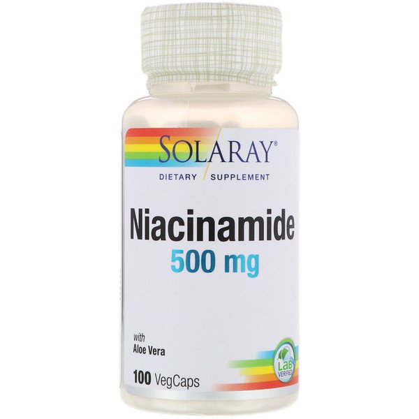 Mua Solaray Niacinamide 500 mg 100 VegCaps giảm giá rẻ Hà nội TPHCM