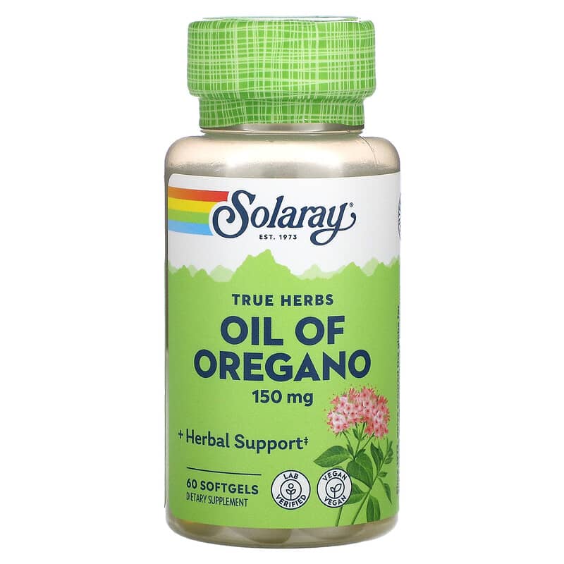 Solaray Oil of Oregano 150 mg 60 Softgels 3 Solaray Oil of Oregano 150 mg 60 Softgels 076280082524