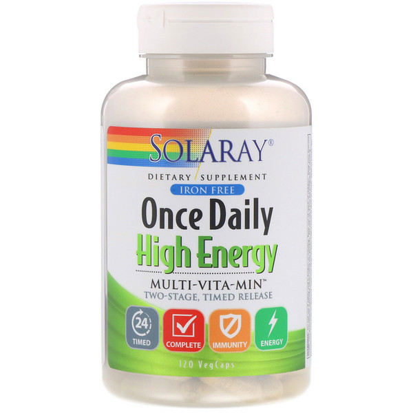 Mua Solaray Once Daily High Energy Multi-Vita-Min Iron Free 120 viên giảm giá rẻ Hà nội TPHCM
