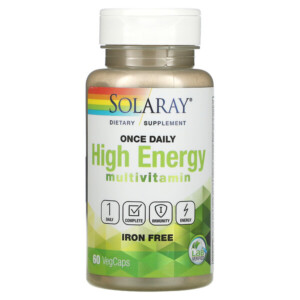 Mua Solaray Once Daily High Energy Multivitamin Iron Free 60 VegCaps giảm giá rẻ Hà nội TPHCM