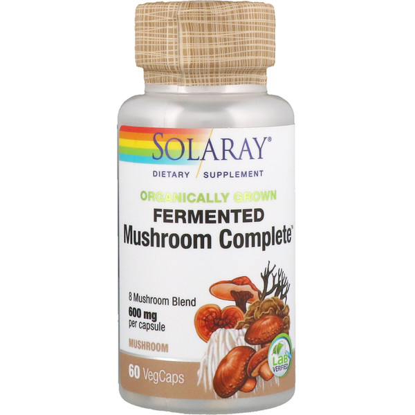 Mua Solaray Organically Grown Fermented Mushroom Complete 600 mg 60 VegCaps giảm giá rẻ Hà nội TPHCM