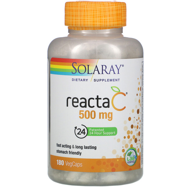 Mua Solaray Reacta-C 500 mg 180 VegCaps giảm giá rẻ Hà nội TPHCM