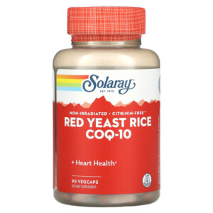Solaray Red Yeast Rice CoQ-10 90 VegCaps 076280121551