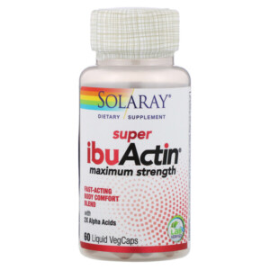 Mua Solaray Super IbuActin Maximum Strength 60 Liquid VegCaps giảm giá rẻ Hà nội TPHCM