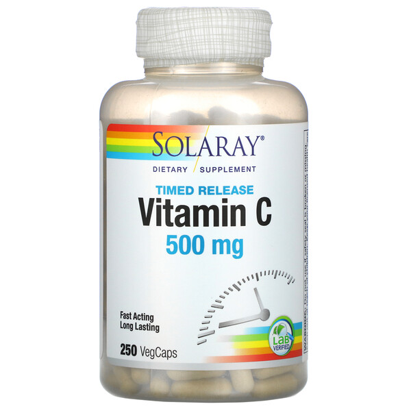 Mua Solaray Timed Release Vitamin C 500 mg 250 VegCaps giảm giá rẻ Hà nội TPHCM