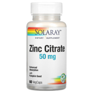 Mua Solaray Zinc Citrate with Pumpkin Seed 50 mg 60 VegCaps giảm giá rẻ Hà nội TPHCM