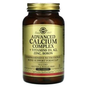 Mua Solgar Advanced Calcium Complex + Vitamins D3 K2 Zinc Boron 120 viên giảm giá rẻ Hà nội TPHCM