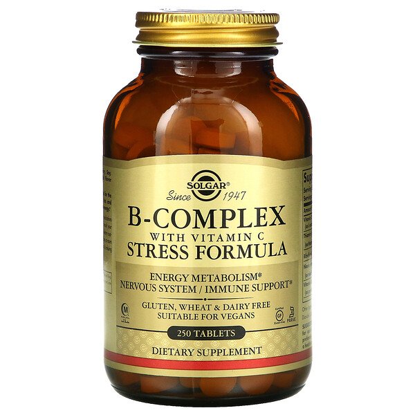 Mua Solgar B-Complex with Vitamin C Stress Formula 250 viên giảm giá rẻ Hà nội TPHCM