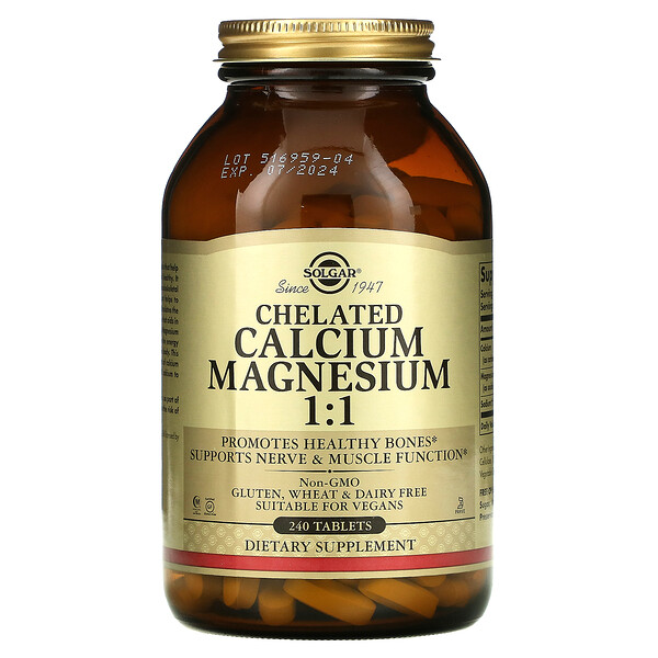 Mua Solgar Chelated Calcium Magnesium 1:1 240 viên giảm giá rẻ Hà nội TPHCM