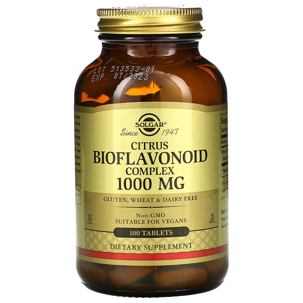 Solgar Citrus Bioflavonoid Complex 1,000 mg 100 viên 6 solgar citrus bioflavonoid complex 1 000 mg 100 tablets 10471