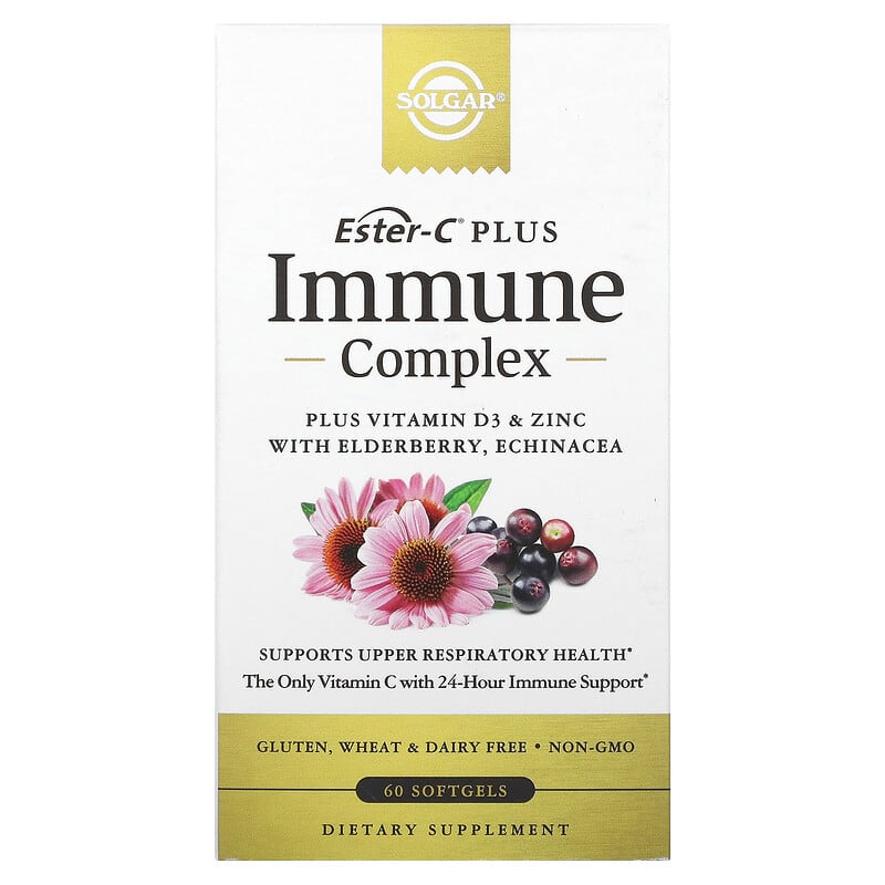 Solgar Ester-C Plus Immune Complex 60 Softgels 3 Solgar Ester-C Plus Immune Complex 60 Softgels 033984006836