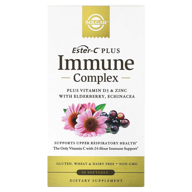 Solgar Ester-C Plus Immune Complex 90 Softgels 3 Solgar Ester-C Plus Immune Complex 90 Softgels 033984006850
