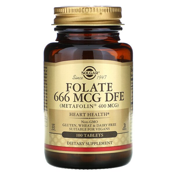 Solgar Folate as Metafolin 400 mcg 100 viên 3 solgar folate as metafolin 400 mcg 100 tablets 14274