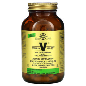 Mua Solgar Formula V VM-75 Multiple Vitamins with Chelated Minerals 120 Vegetable viên giảm giá rẻ Hà nội TPHCM