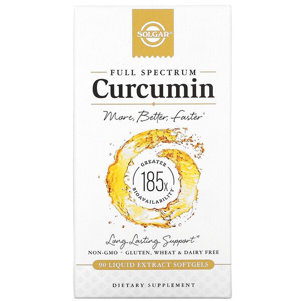 Solgar Full Spectrum Curcumin 90 Liquid Extract Softgels 3 solgar full spectrum curcumin 90 liquid extract softgels 69605