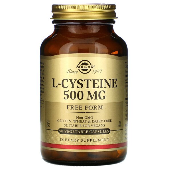 Solgar L-Cysteine 500 mg 90 Vegetable viên 3 solgar l cysteine 500 mg 90 vegetable capsules 14174