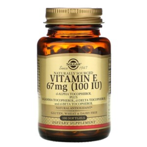 Mua Solgar Naturally Sourced Vitamin E 67 mg 100 IU 100 Softgels giảm giá rẻ Hà nội TPHCM