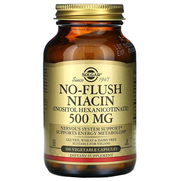 Mua Solgar No-Flush Niacin 500 mg 100 Vegetable viên giảm giá rẻ Hà nội TPHCM