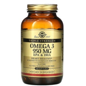 Mua Solgar Omega-3 EPA & DHA Triple Strength 950 mg 100 Softgels giảm giá rẻ Hà nội TPHCM
