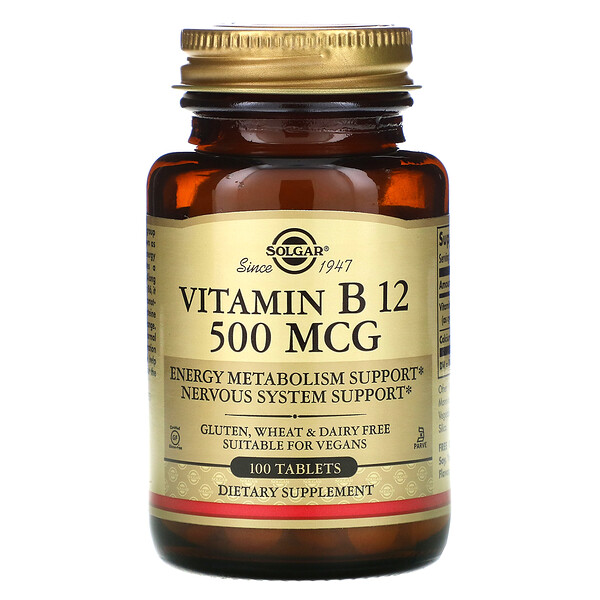 Mua Solgar Vitamin B12 500 mcg 100 viên giảm giá rẻ Hà nội TPHCM