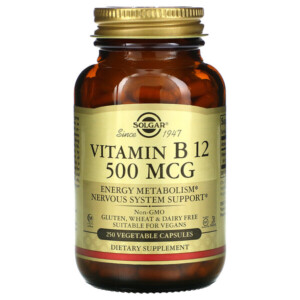 Mua Solgar Vitamin B12 500 mcg 250 Vegetable viên giảm giá rẻ Hà nội TPHCM