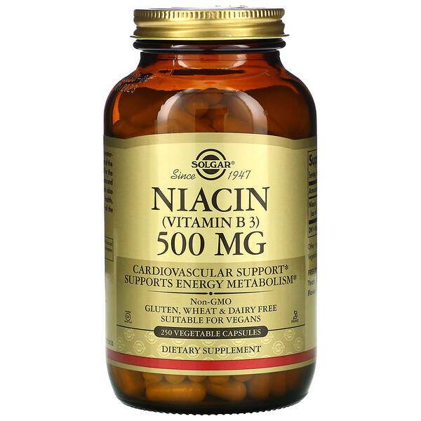 Mua Solgar Vitamin B3 Niacin 500 mg 250 Vegetable viên giảm giá rẻ Hà nội TPHCM