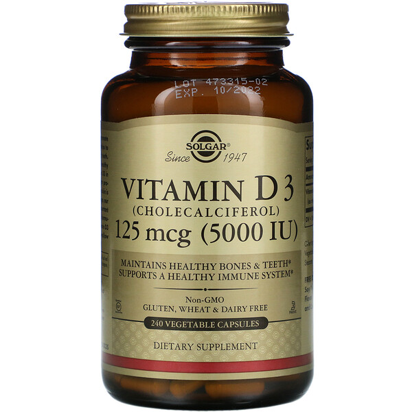 Mua Solgar Vitamin D3 Cholecalciferol 125 mcg 5
