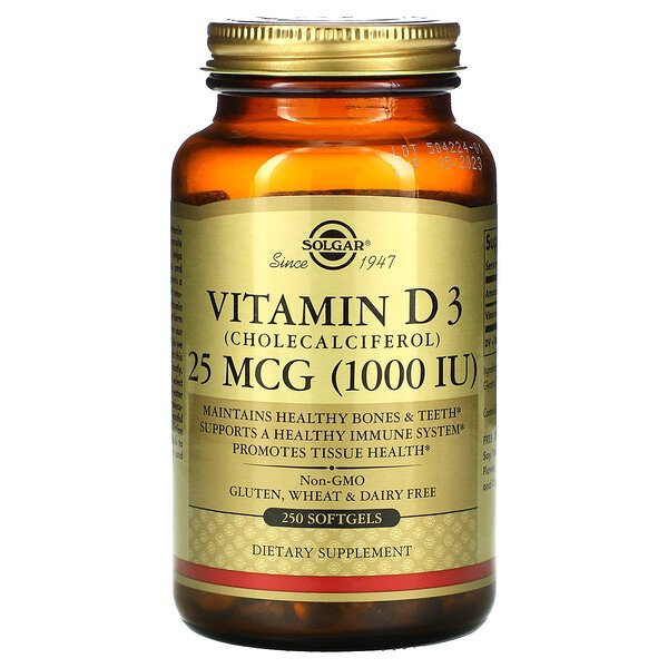 Mua Solgar Vitamin D3 Cholecalciferol 25 mcg 1