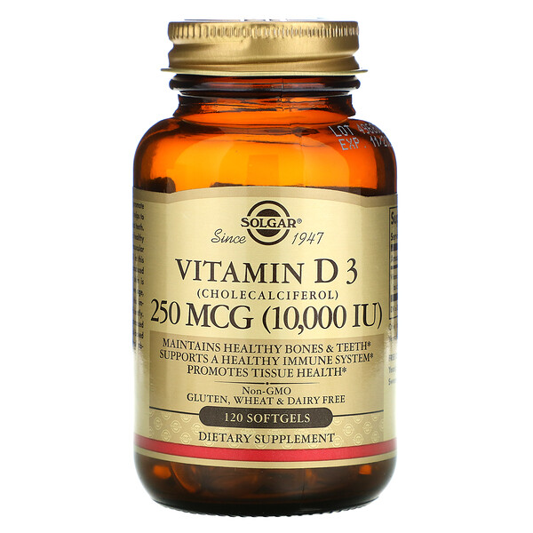 Mua Solgar Vitamin D3 Cholecalciferol 250 mcg 10