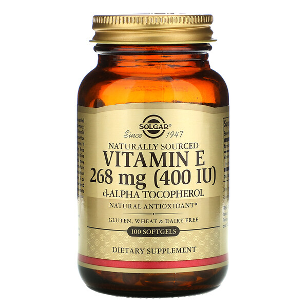 Mua Solgar Vitamin E Naturally Sourced 268 mg 400 IU 100 Softgels giảm giá rẻ Hà nội TPHCM