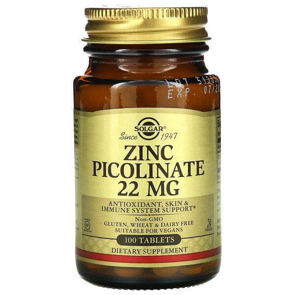 Mua Solgar Zinc Picolinate 100 viên giảm giá rẻ Hà nội TPHCM