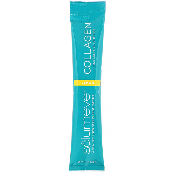 Solumeve Collagen Peptides Plus Vitamin C & Hyaluronic Acid Lemon 30 Packets 0.18 oz (5.15 g) Each 3 solumeve collagen peptides plus vitamin c hyaluronic acid lemon 30 packets 0 18 oz 5 15 g each 96692